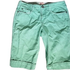 ANTHRO - BICA CHEIA - G&W Pinstripe Bermuda Shorts